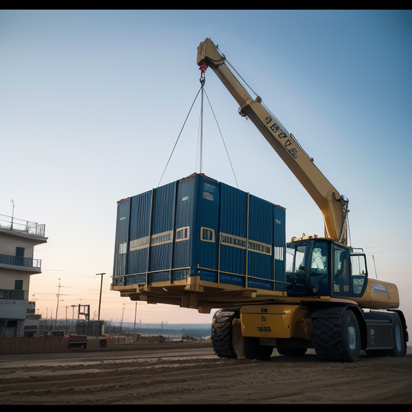 鄭州水產批發(fā)市場大型貨柜吊裝卸車